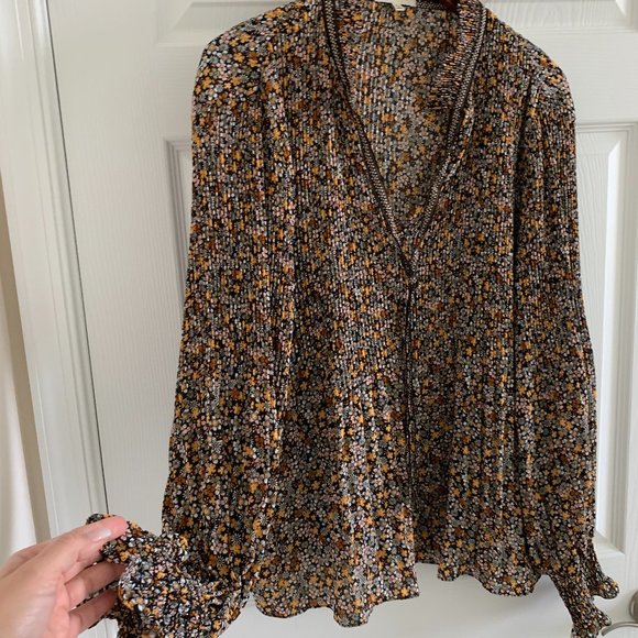 Max Studio Women's Necktie Blouse, Size XL - Picture 3 of 12